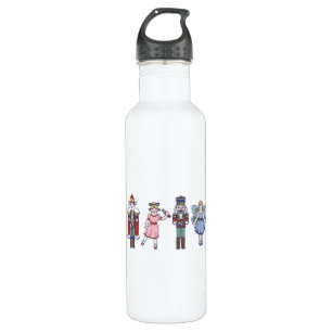 Nutcracker characters stainless steel water bottle