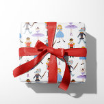Nutcracker Characters Wrapping Paper<br><div class="desc">Hand painted ballet character illustration designed by Shelby Allison.</div>