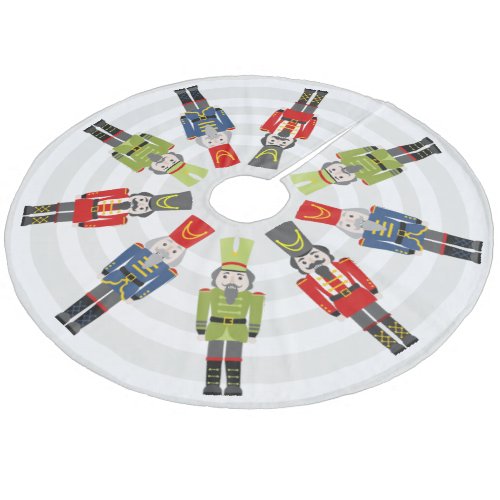 Nutcracker Chirstmas Fleece Tree Skirt