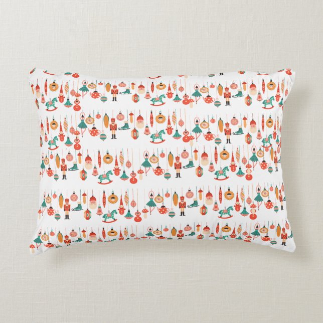 Nutcracker Christmas Accent Pillow (Front)