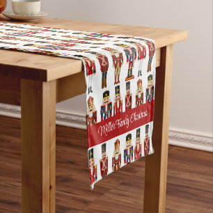 Nutcracker Christmas Add Text & Name Medium Table Runner