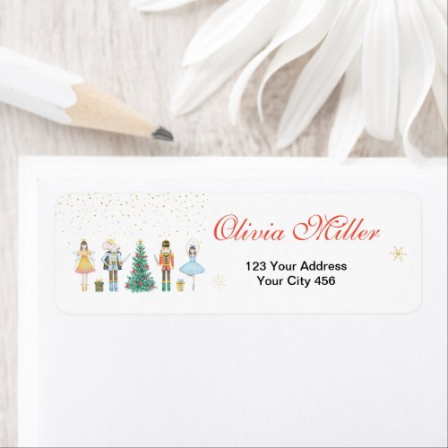 Nutcracker Christmas Address Labels