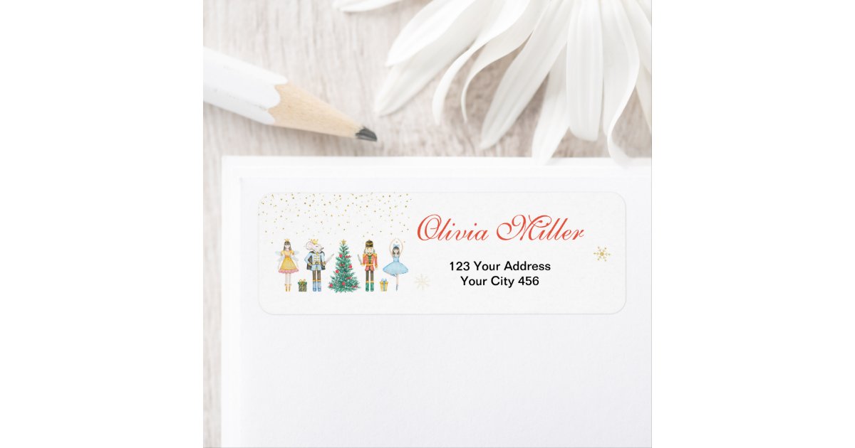 Nutcracker Christmas Address Labels | Zazzle