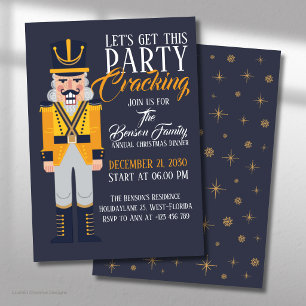 Nutcracker Christmas Annual Dinner Festive Holiday Invitation