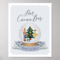 nutcracker christmas baby shower hot cocoa bar poster