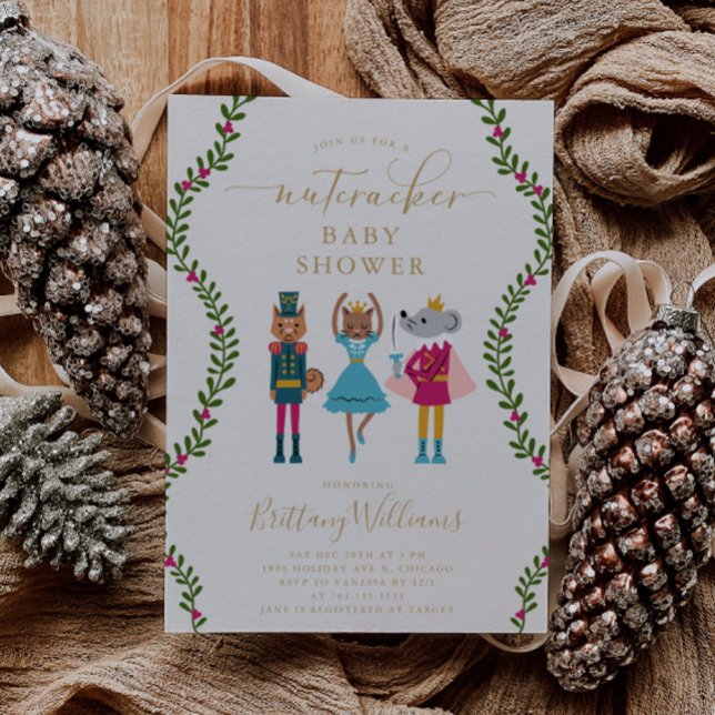 Nutcracker Christmas Baby Shower  Invitation (Creator Uploaded)