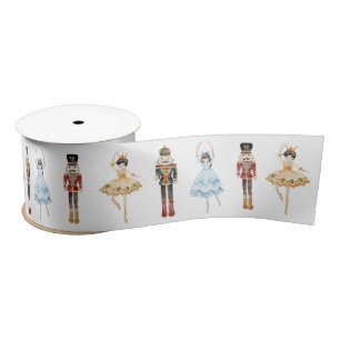 Nutcracker Christmas ballerina birthday party Satin Ribbon