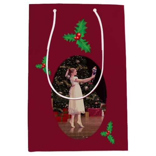 Nutcracker Christmas Ballet Medium Gift Bag