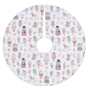 Nutcracker Christmas Brushed Polyester Tree Skirt