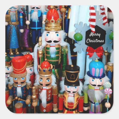 NUTCRACKER Christmas Card Envelope Seal Sticker