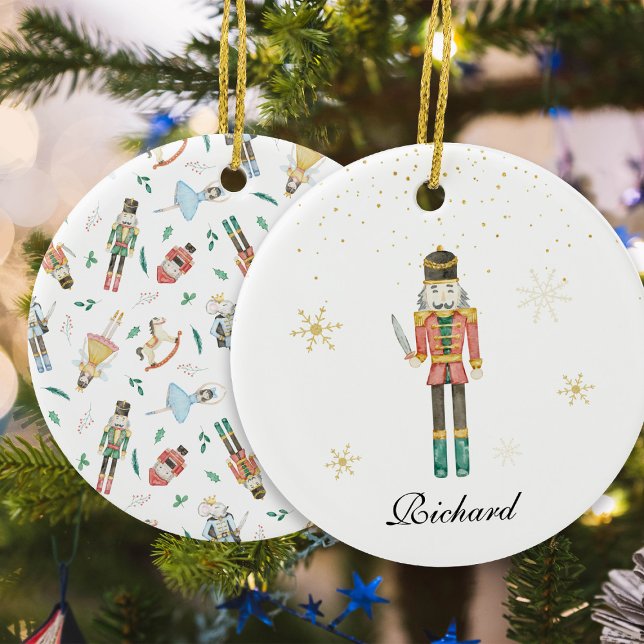 Nutcracker Christmas Ceramic Ornament (Creator Uploaded)