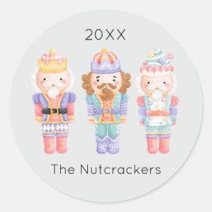 Nutcracker Christmas  Classic Round Sticker