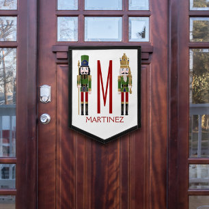Nutcracker Christmas Door Decoration Pennant