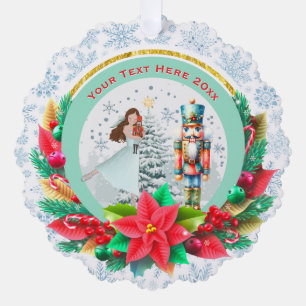Nutcracker Christmas, Family Holiday Keepsake Gift Ornament Card