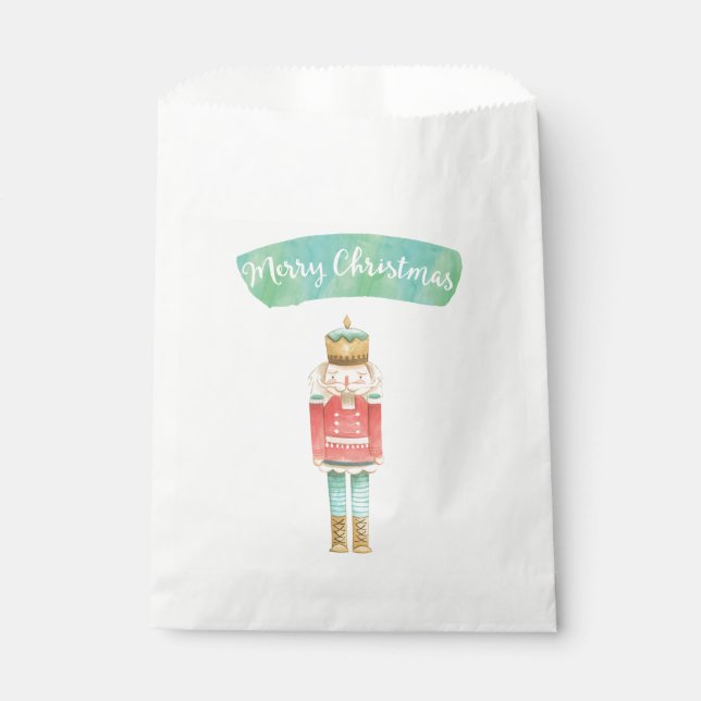Nutcracker Christmas Favor Bag (Front)