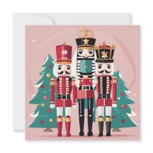 Nutcracker Christmas Flat Holiday Card