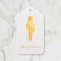Nutcracker Christmas Foil Card