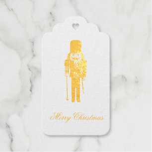 Nutcracker Christmas Foil Card Gift Tags