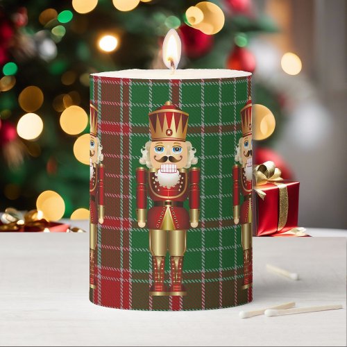 Nutcracker Christmas Gift Small Decorative Pillar Candle