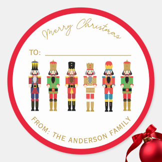 NUTCRACKER CHRISTMAS GIFT STICKER