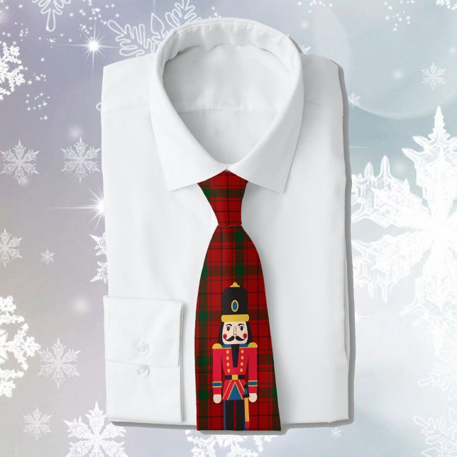 Nutcracker Christmas Gift Stocking Stuffer Men's Neck Tie (Creator Uploaded)
