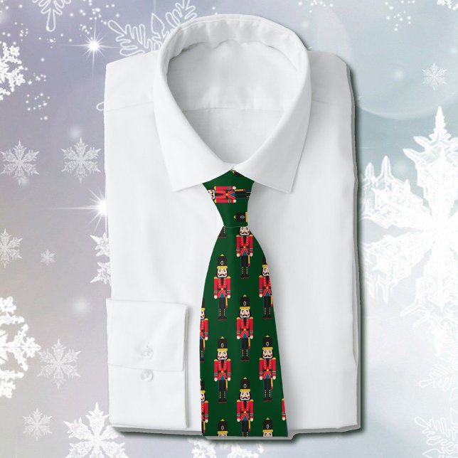 Nutcracker Christmas Gift Stocking Stuffer Men's Neck Tie (Creator Uploaded)
