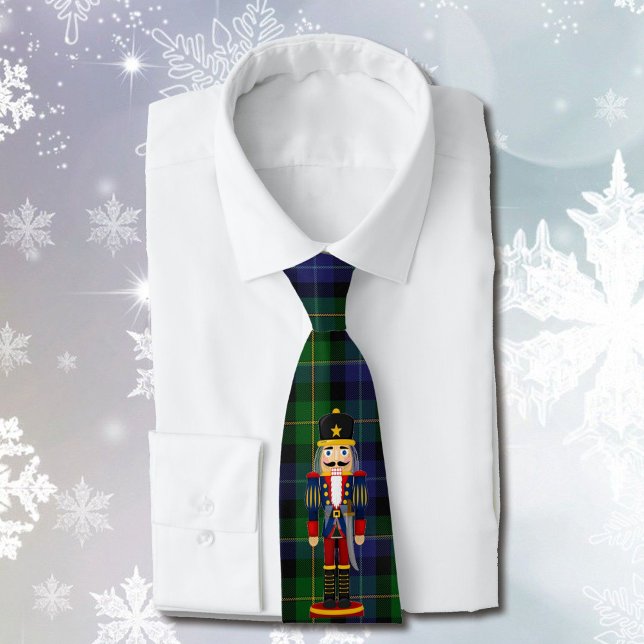 Nutcracker Christmas Gift Stocking Stuffer Men's Neck Tie (Creator Uploaded)