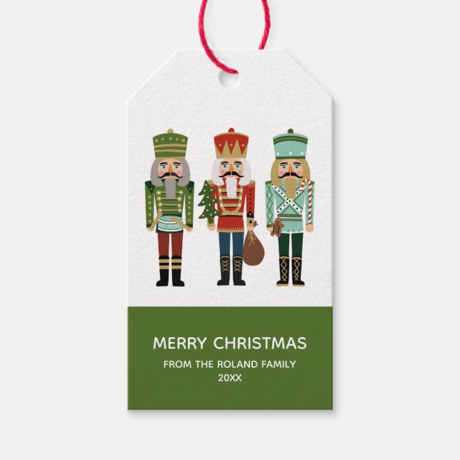 Nutcracker Christmas Gift Tags (Front)