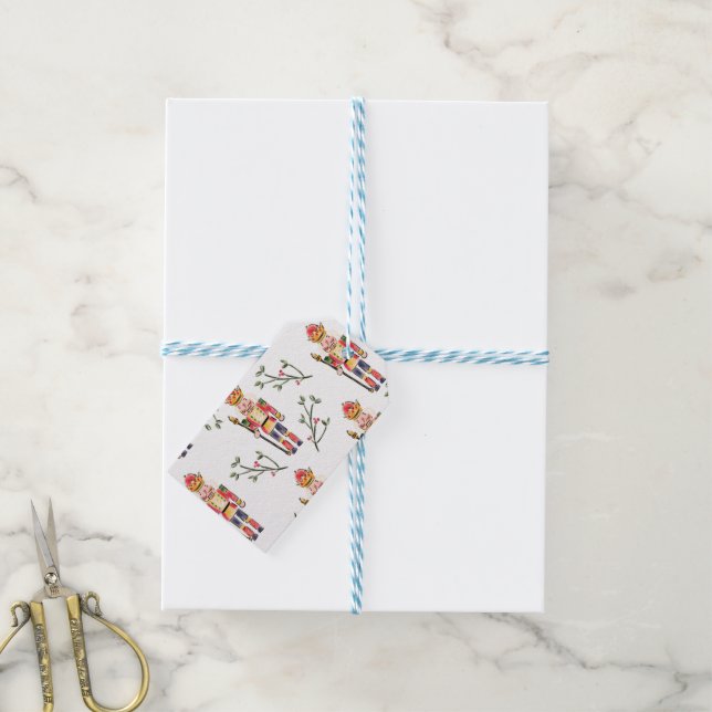 Nutcracker Christmas  Gift Tags (With Twine)
