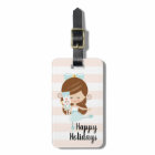 Nutcracker Christmas Gift Tags Brunette