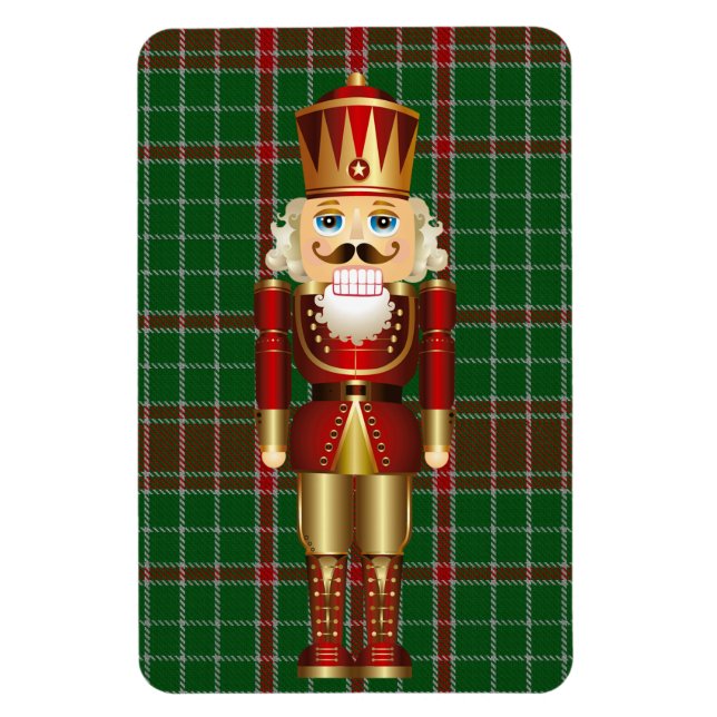 Nutcracker Christmas Gift Tall Decorative Magnet (Vertical)