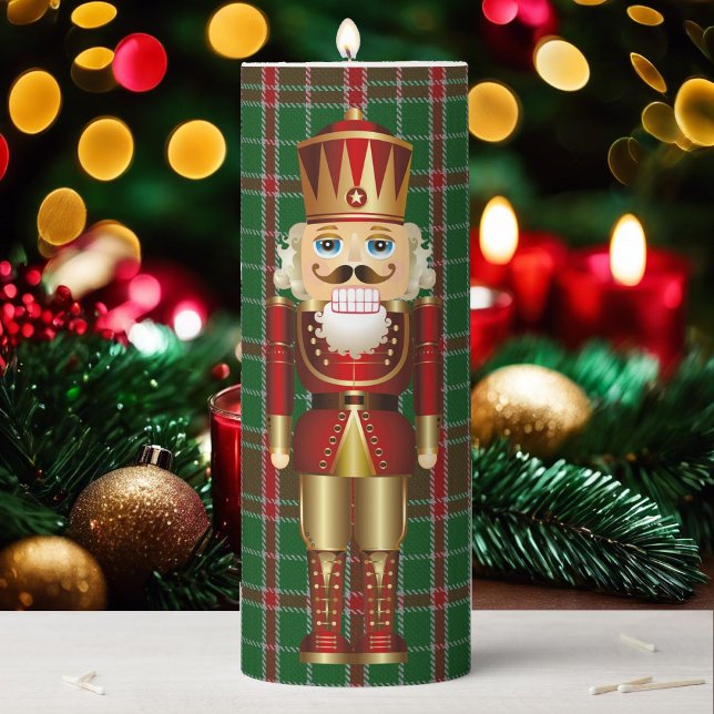 Nutcracker Christmas Gift Tall Decorative Pillar Candle (Creator Uploaded)