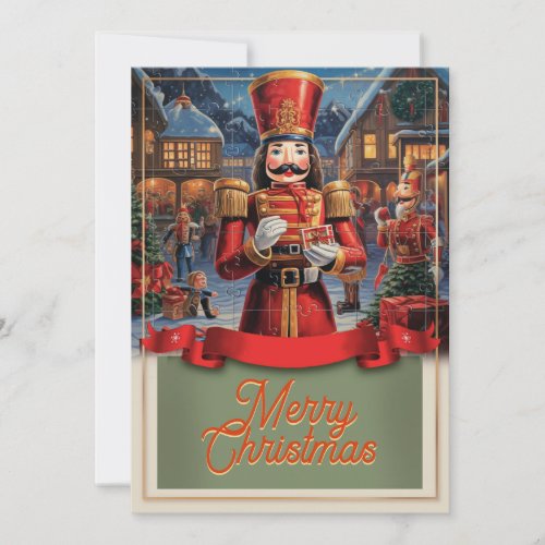 Nutcracker Christmas Holiday Card