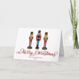 Nutcracker Christmas Holiday Greeting Folded Card