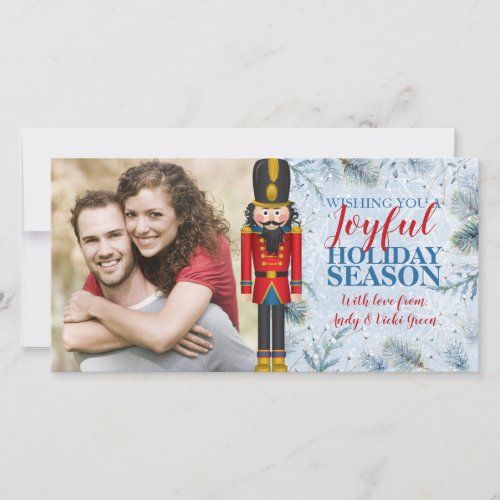 Nutcracker Christmas Holiday Greeting Photo Card