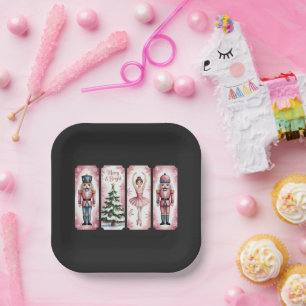 Nutcracker Christmas Holiday Party Gift Festive  Paper Plates