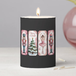 Nutcracker Christmas Holiday Party Gift Festive Pillar Candle