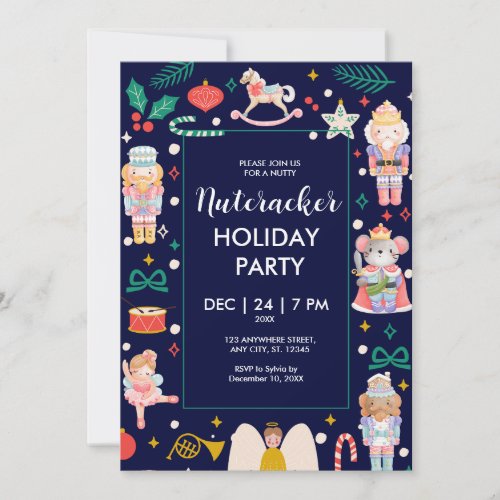 Nutcracker Christmas Holiday Party Invitation