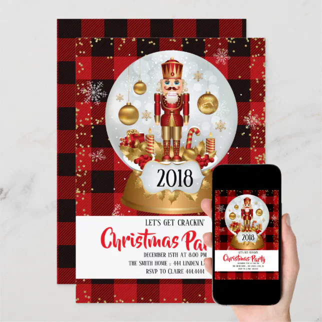 Nutcracker Christmas Holiday Party Invitation Zazzle