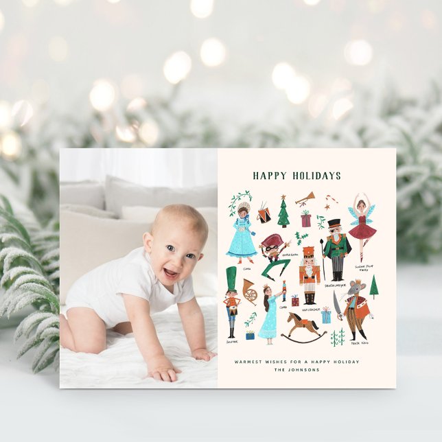 Nutcracker | Christmas Holiday | Photo Card (Christmas photo holiday greeting card Nutcracker)