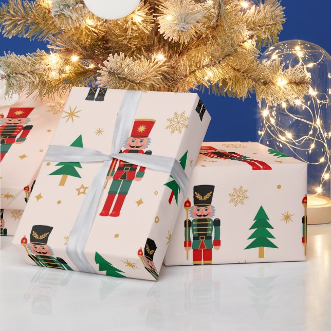 Nutcracker Christmas Holiday Wrapping Paper (Holidays)