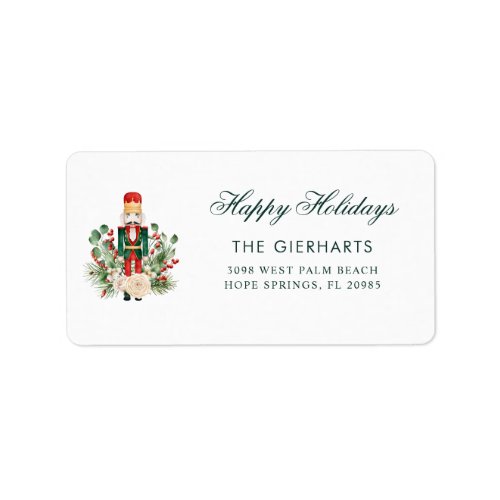 Nutcracker Christmas Holidays Address Label