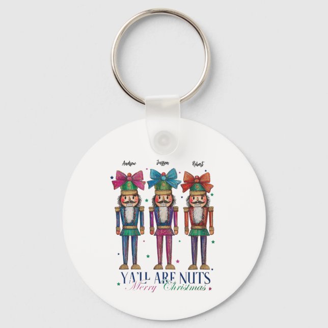 Nutcracker Christmas Keychain (Front)