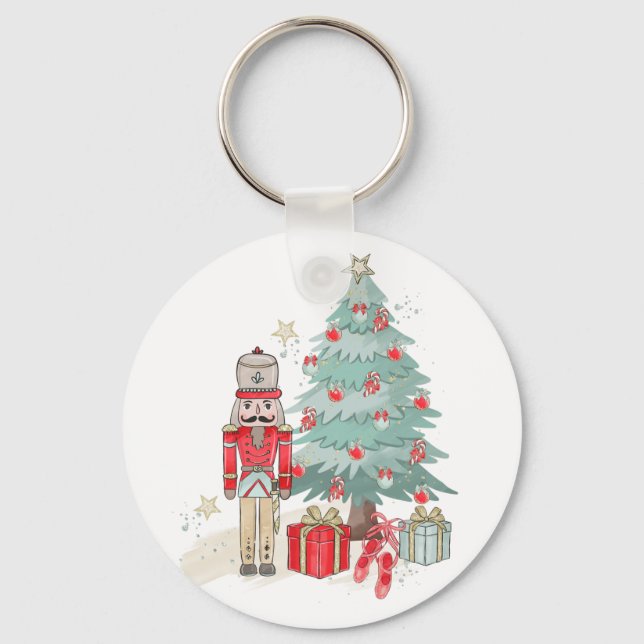 Nutcracker Christmas Keychain (Front)
