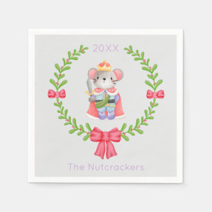 Nutcracker Christmas Mouse King Napkins
