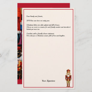 Nutcracker Christmas Newsletter Stationery