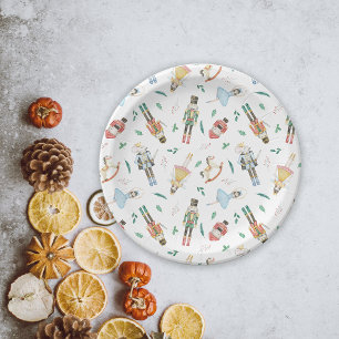 Nutcracker Christmas Paper Plates