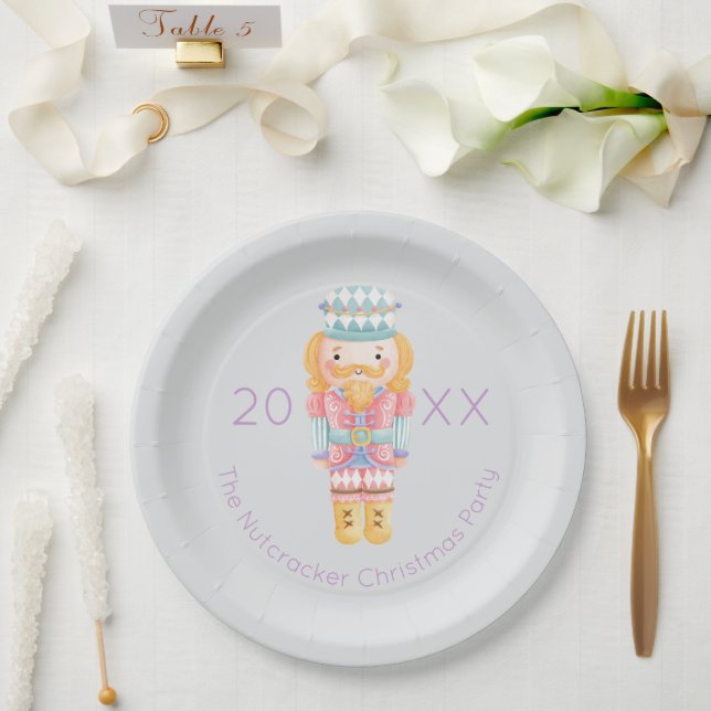 Nutcracker Christmas Paper Plates (Wedding)