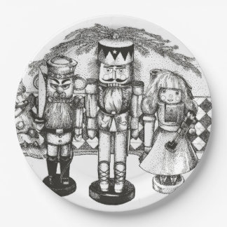 Nutcracker Christmas Paper Plates