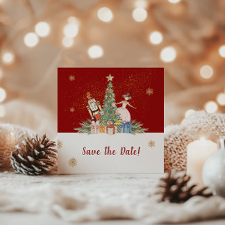 Nutcracker Christmas Party Baby Shower Save The Date